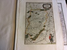 Descriptio Veromanduorum-Vermandois Frankreich Kupferstichkarte 1673 ,MAP