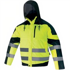 Winterjacke Arbeitsjacke Jacke Warnschutz Warnschutzjacke HiVis Gr. M - XXXL