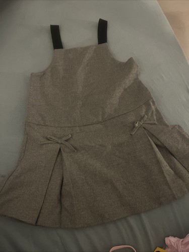 Mädchen kleid 110 grau m - 110,