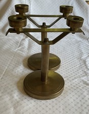 Bauhaus Ära DENMARK  2 x KERZENHALTER DÄNEMARK MESSING  Leuchter Kerzenständer