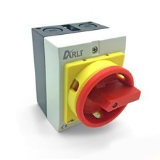 ARLI Hauptschalter 16A 4 polig IP65 Kunststoff Gehäuse Trennschalter 16 4P16A-G