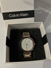 Calvin Klein Damenuhr bicolor Armbanduhr Damen T-Bar minimalistic