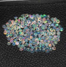 3,5 mm Natürlicher Äthiopischer Opal Rund Edelstein, Opal Rundschliff, facett...