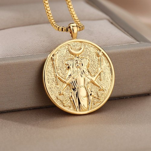 Halskette edelstahl gold - edelstahl,