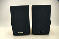 Sharp CP-510 Speaker System 10W 4 Ohm Breitband Lautsprecher Regalboxen Q-2311