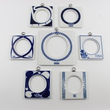 ROYAL COPENHAGEN Fotorahmen Konvolut Bilderrahmen Porzellan 925 Silber Vintage