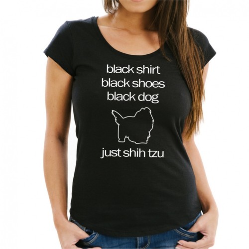 Shih tzu black dog - shih,