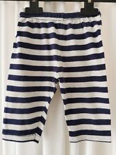 Dunkelblau/Grau gestreifte Stoffhose mit Stretch Bund von Jojo, Größe 68