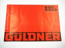 Güldner G50 G50A Dieselschlepper Traktor 50 PS Prospekt 1966