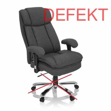 hjh OFFICE Schwerlaststuhl Bürostuhl BUILDER XXL I Büro-Stuhl Stoff DEFEKTWARE