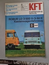 KFT 8/77 Kraftfahrzeugtechnik DDR Zeits. Robur LO 3000, Rennwagen Junior 600
