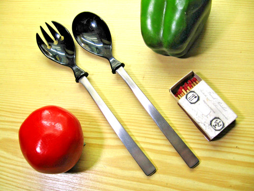 Mittelgr salatbesteck mit - mittelgr.,