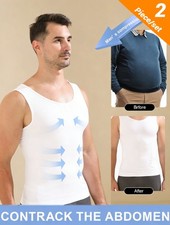 2er Herren Mieder Unterhemd