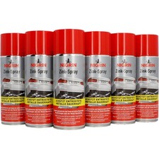 NIGRIN Zink-Spray 6x 400ml Grundierung Korrosions-und Rostschutz Silbergrau Matt