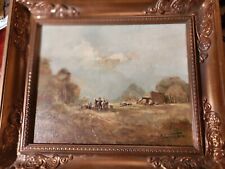 ÖLGEMÄLDE "ungarischer Hof"