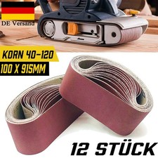 12x Gewebe Schleifbänder 100