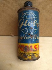 Dose Globo Autopflege keine Öldose DDR alt Tankstelle Werbung 50er 60er 