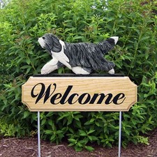 Bearded collie willkommen - bearded,