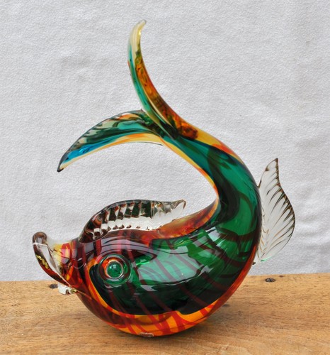 Murano fisch alte mehrfarbige - murano,