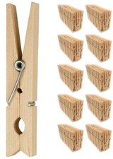 24 - 240 Stück XXL Holzklammern Wäscheklammer Holz Klammer 7cm 10cm Dekoklammern