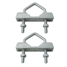 PremiumX 2x Zahnschelle Doppelschelle Stahl SAT Mast Schelle Satelliten Zubehör