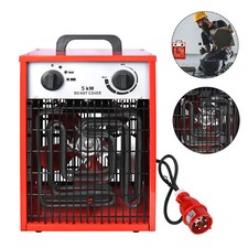 5KW Rostfrei Elektroheizung Heizlüfter Bauheizlüfter Heizlüfter Heizer Edelstahl