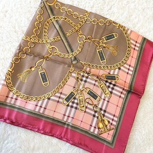 Burberry seidentuch mit kette - burberry,