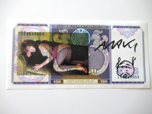 Araki banknote original - a),