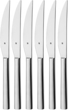 WMF Steakmesser Nuova (6 Stück), solide Monobloc Steakmesser