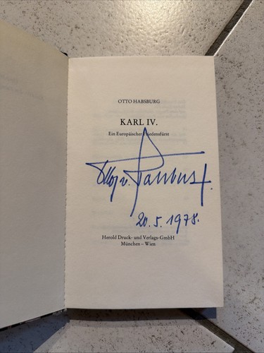 Signiertes buch otto - signiertes,