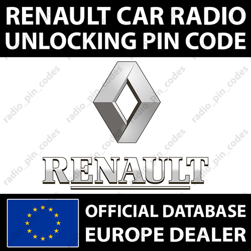 Renault radio pin - radio,