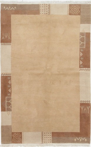 Nepal handgeknüpfter teppich - handgeknüpfter,