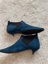 Damen Stiefeletten „Moresch“ türkis, Wildleder, 37. Italy 