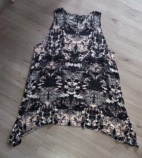 Luftiges Trägerkleid - Maxi Blue - Gr. 52 - schwarz gemustert