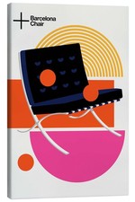 Leinwandbild Barcelona Chair -