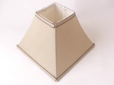 Lampenschirm Stehlampe Stoff eckig E 27 Cremefarben 28x28x19 Tischlampe Textil