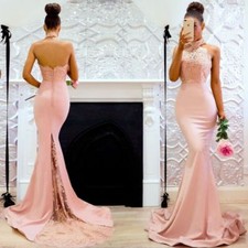 Mermaid Abendkleid Ballkleid Party Kleid rückenfrei Brautkleid BC548 sofort li.