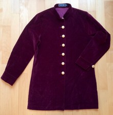 Alain FIGARET PARIS Samt Velvet Cardigan Jacke 38 M Rock Star Gothic Anime Neu