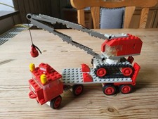 Lego Lenk LKW 337 Sattel-Transporter mit Raupen Kran  vintage 70er