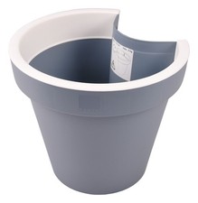 B- Ware!!! 5er Set, Regenrohr-Pflanztopf Blumentopf für Fallrohr Pflanzengefäß