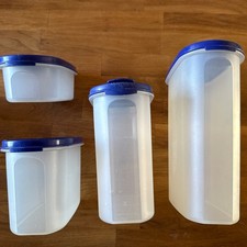 +++ Tupperware Eidgenossen Set mit Deckel ,blau 1x2,3l; 1x1,7l; 1x1,1l; 1x0,5l +