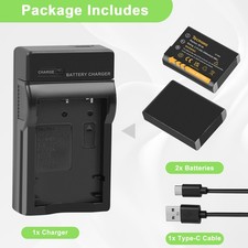 2x Akku NP-95 NP95 & Ladegerät Für Fujifilm Finepix X100S X30 X70 F31fd F30 X-S1