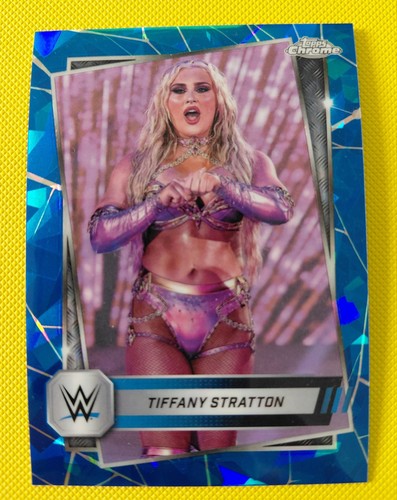 2025 topps chrome wwe blue - chrome,