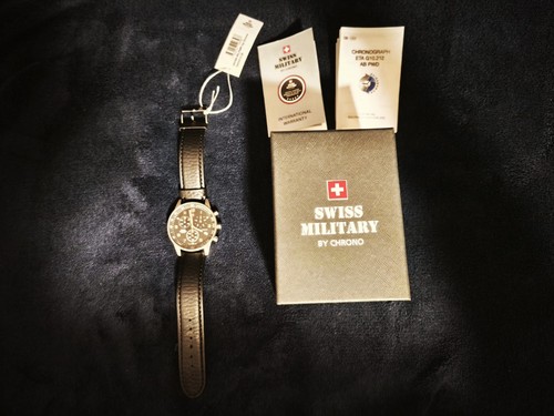 Swiss military chrono - by,
