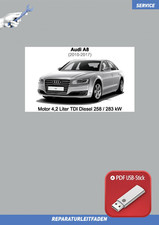USB Stick  Audi A8 (2010-2017) Reparaturanleitung Motor 4,2 Liter TDI 351 / 3...