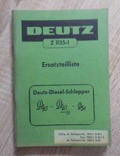 Deutz Schlepper D 40 + D40 S + D50 Ersatzteilliste