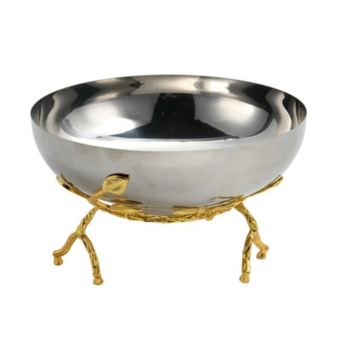 Obstschale mit metallfuß - obstschale,