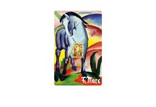 Goldmünze Motiv "Blaues Pferd - Franz Marc" Coincard 999/1000 Gold Geschenk