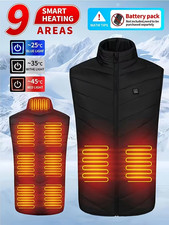 Beheizte Weste USB-betrieben Heizweste Unisex Wärmende Beheizbare Winterwesten M