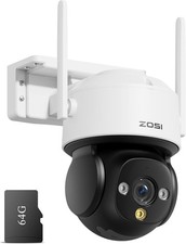 ZOSI C290 8MP 4K WLAN Überwachungskamera Outdoor Indoor, Schwenk/Neige CCTV, 64GB inkl.